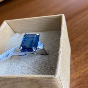 Gorgeous JTV ring London blue topaz